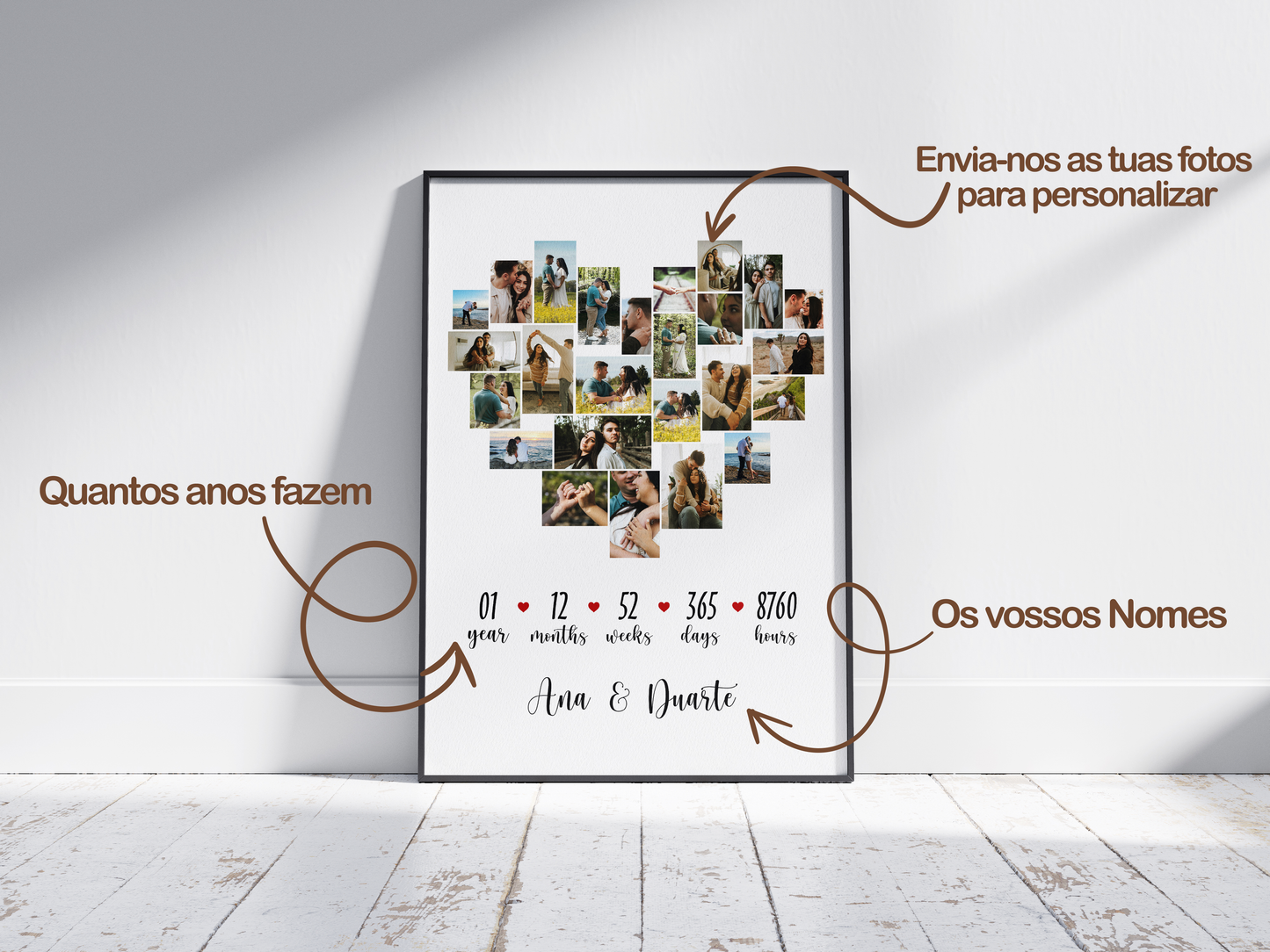 Quadro/Poster - Os Nossos Anos - Personzalizado