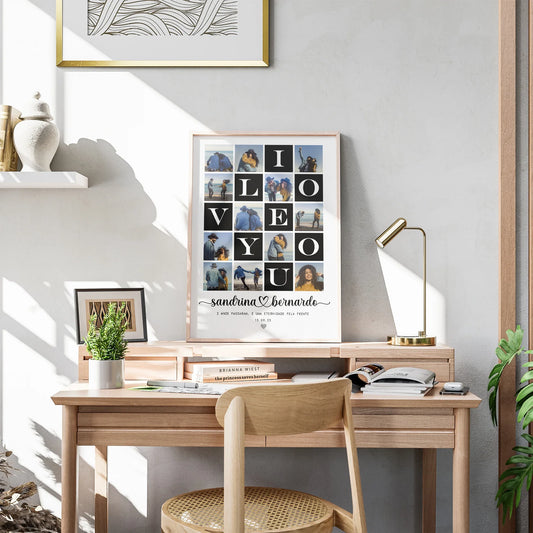 Quadro/Poster - I Love You - Personalizado