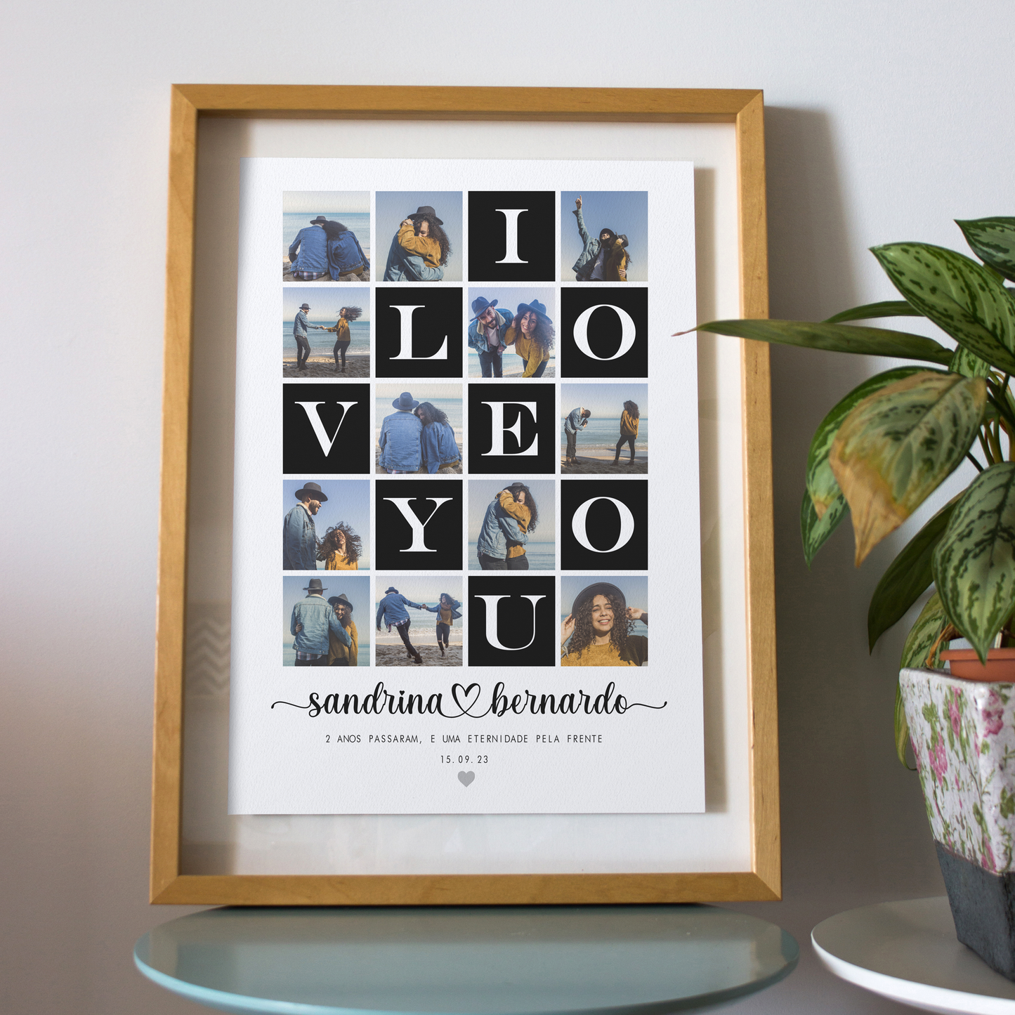Quadro/Poster - I Love You - Personalizado