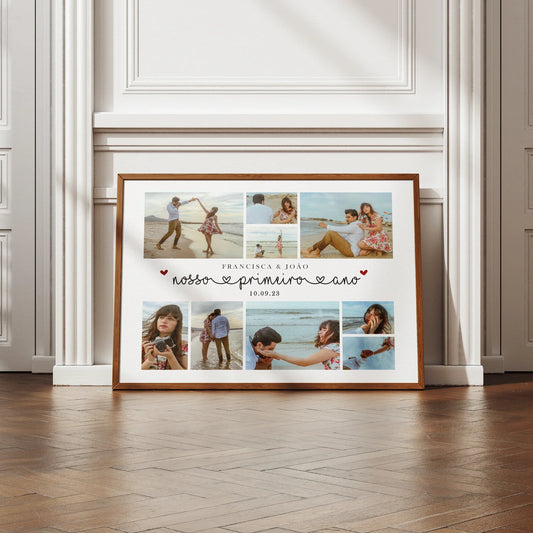 Quadro/Poster - O Nosso Primeiro Ano - Personalizado
