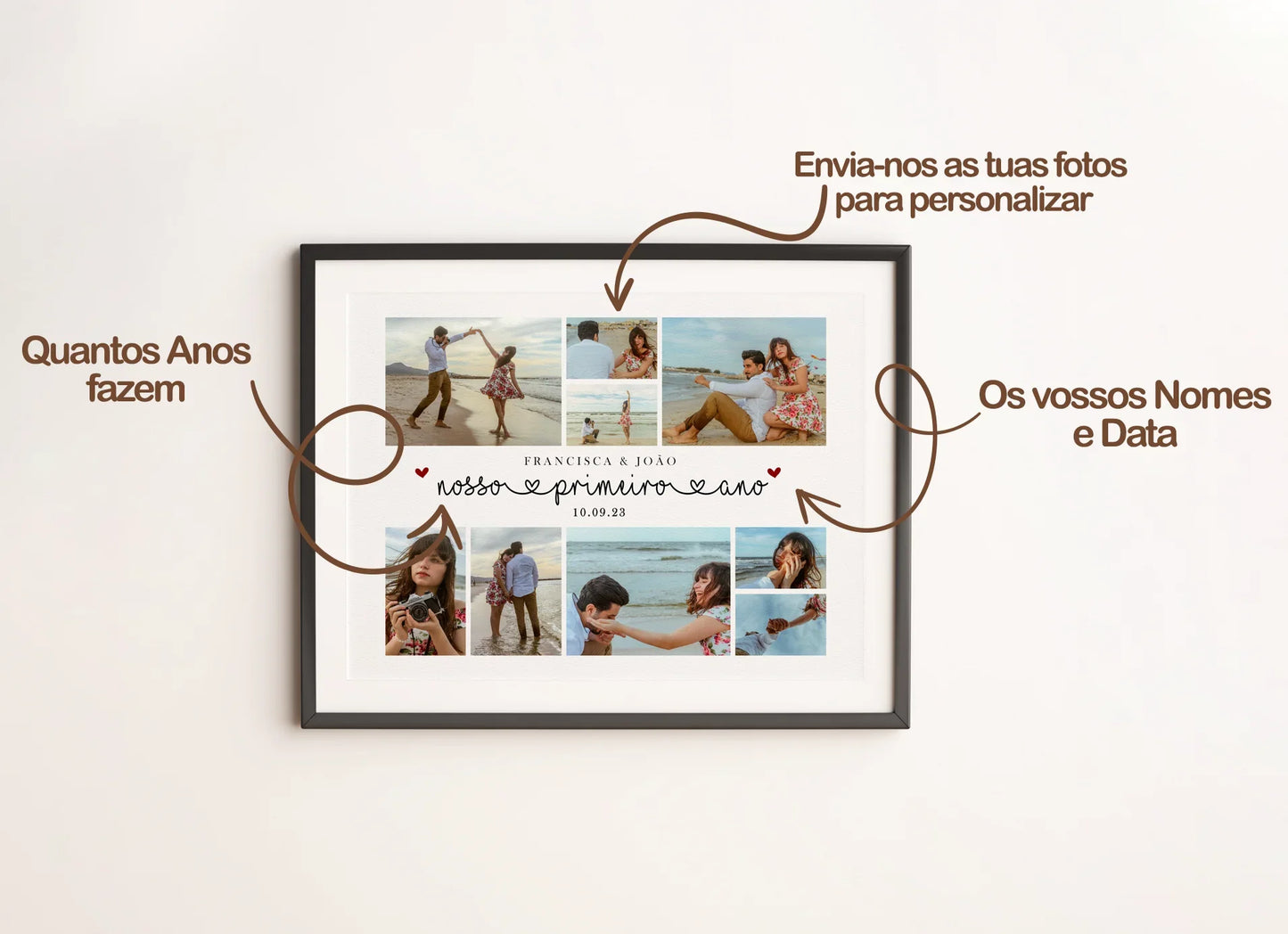 Quadro/Poster - O Nosso Primeiro Ano - Personalizado