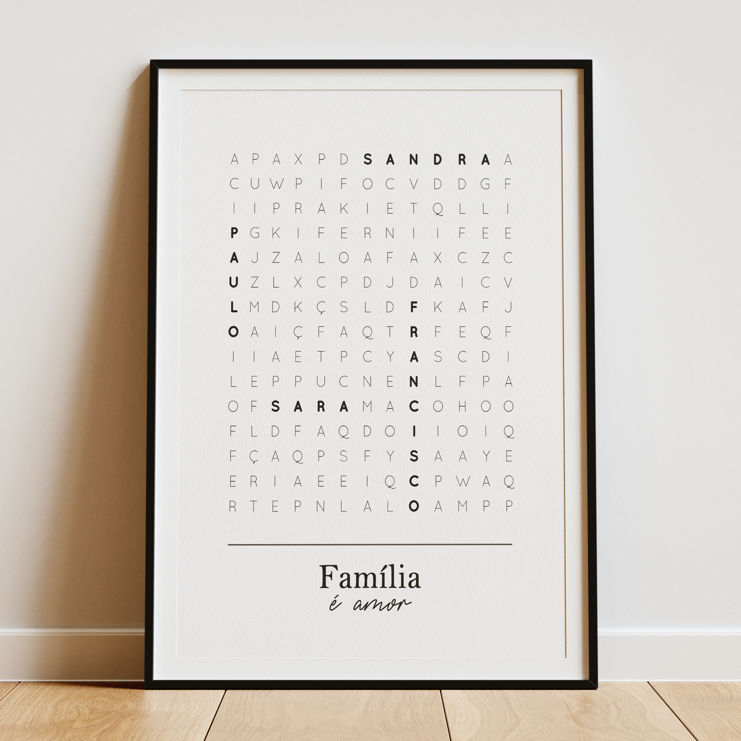 Quadro/Poster - Família é Amor