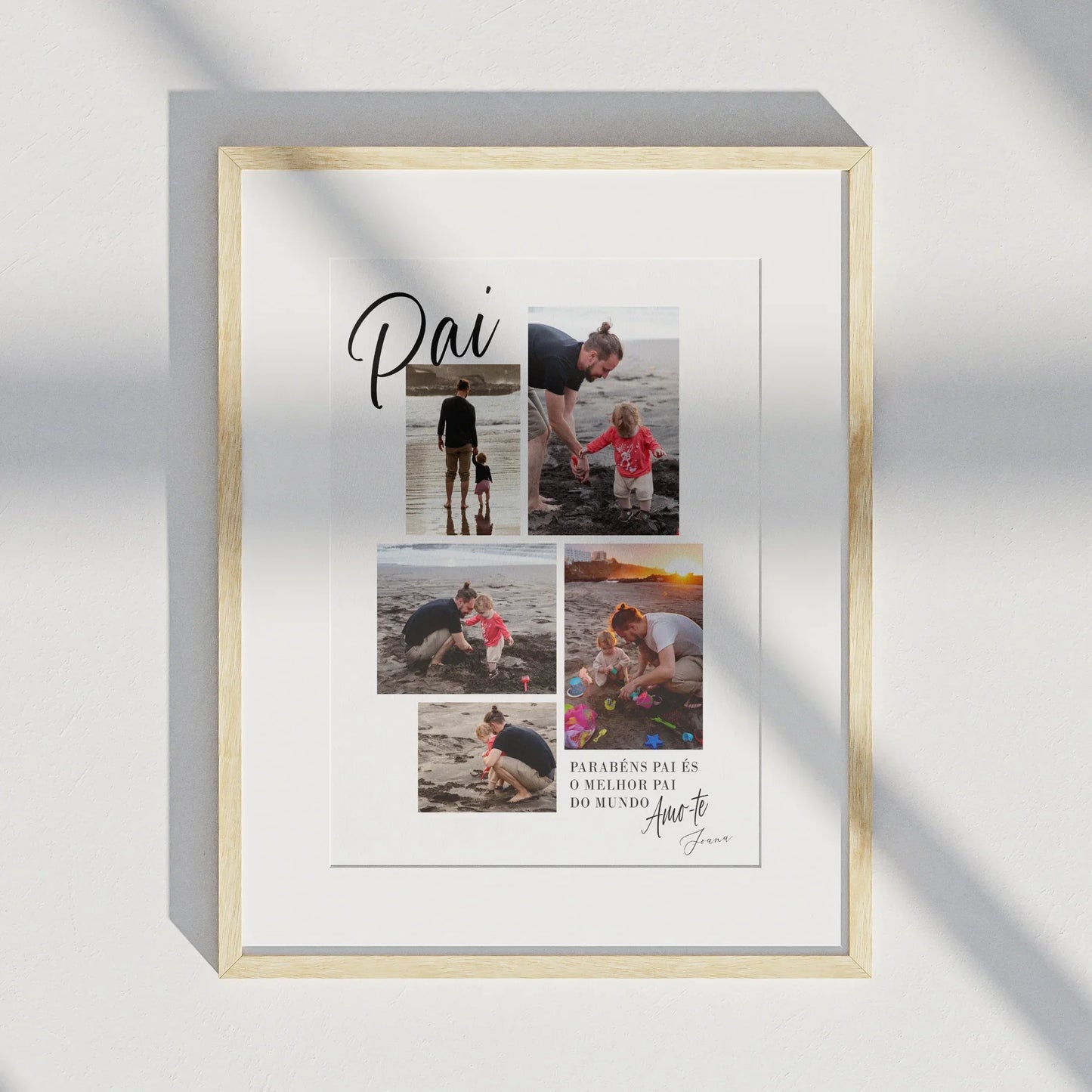 Quadro/Poster - Parabéns Pai - Personalizado