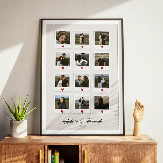 Quadro/Poster - Love Moments Polaroid - Personalizado