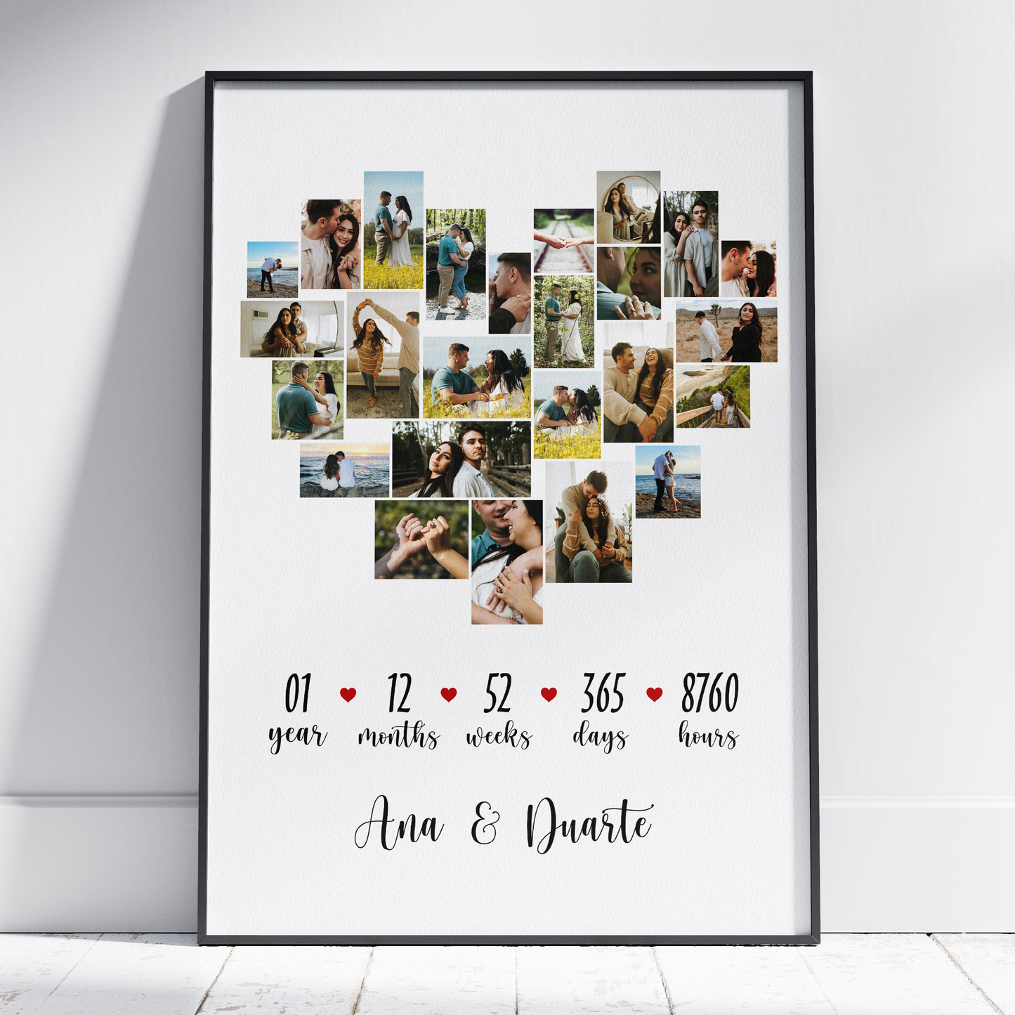 Quadro/Poster - Os Nossos Anos - Personzalizado