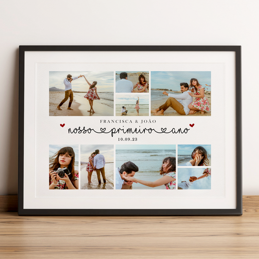 Quadro/Poster - O Nosso Primeiro Ano - Personalizado