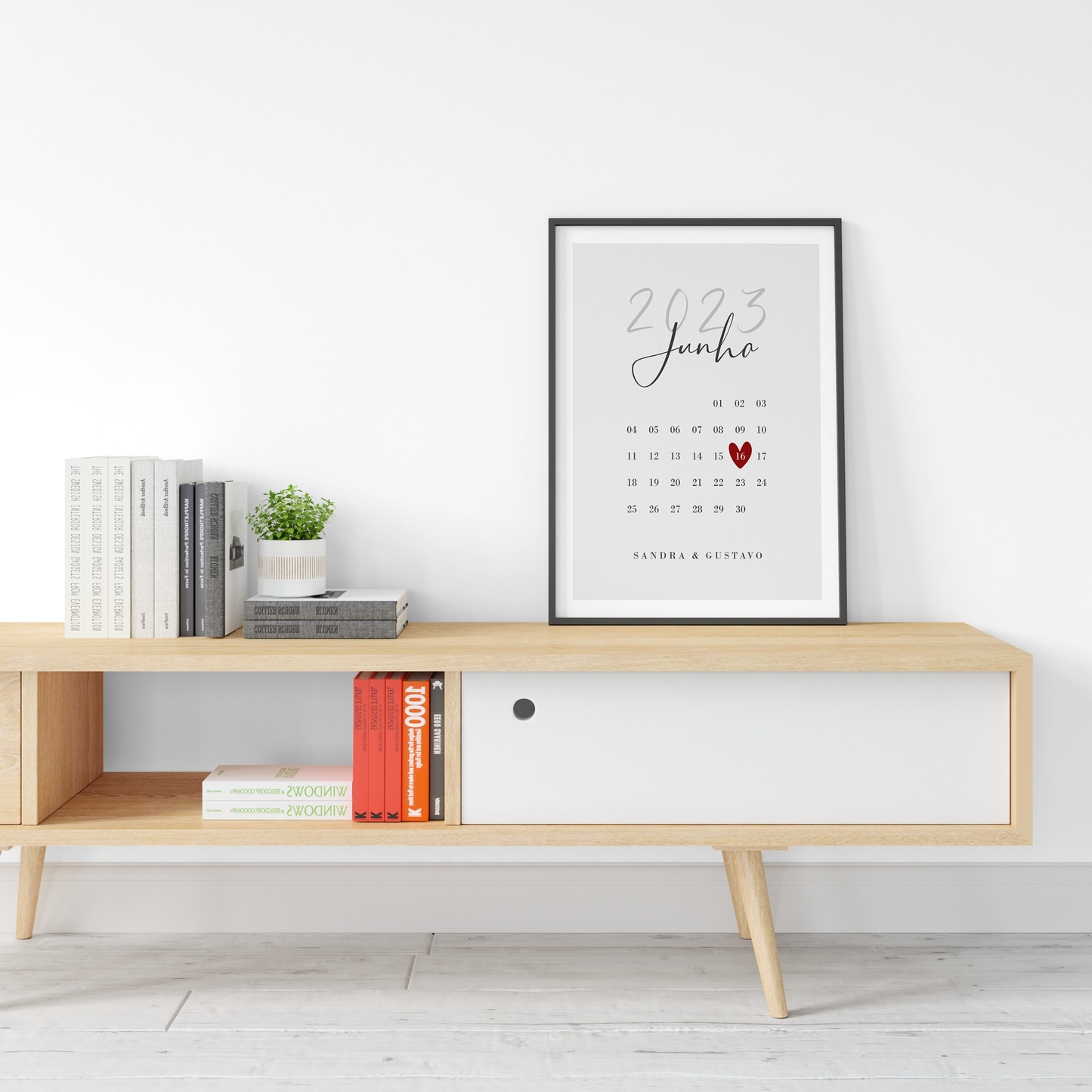 Quadro/Poster - Calendário Personalizado Dia Especial