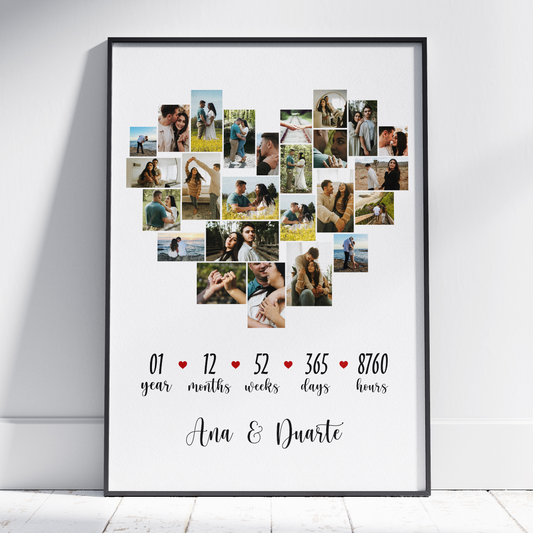 Quadro/Poster - Os Nossos Anos - Personzalizado